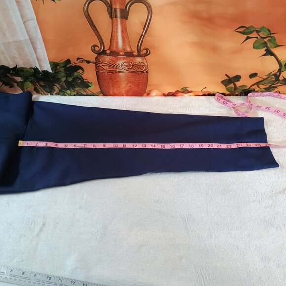 EUC: J.Crew Sze 8 Navy Blue Stretch Wool Blend Lined Skimmer Dress Pants - Picture 7 of 8